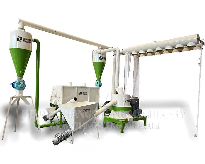 Wood powder machine